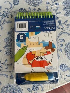 Kids Waterproof Scribbler Activity Set with Red Crab Design - Puzzle & Crayon